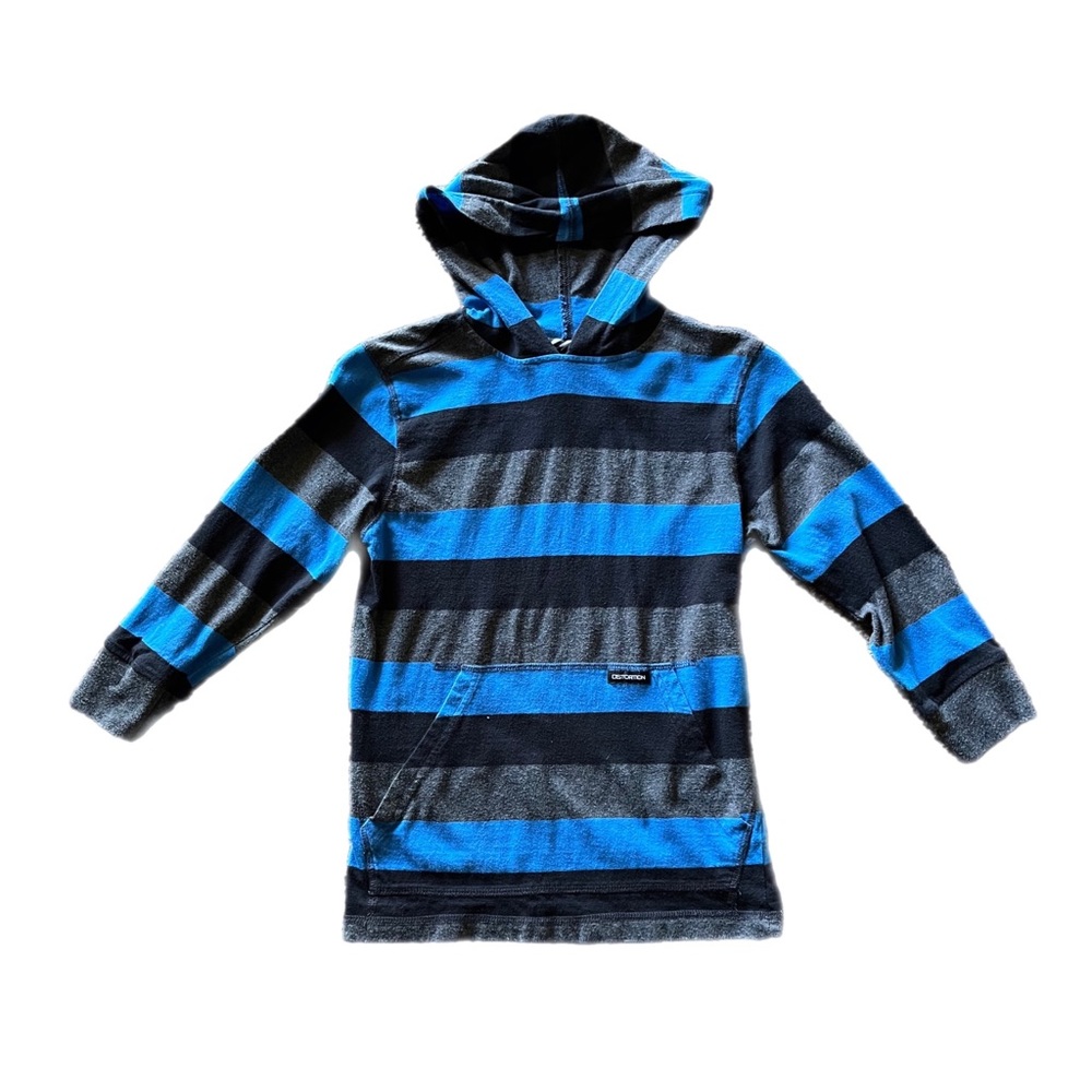 Distortion long sleeve hoodie shirt